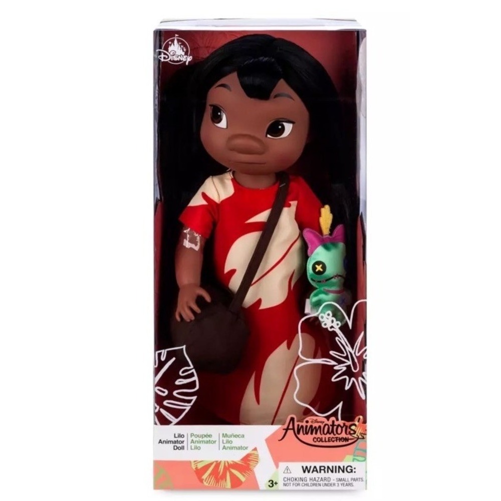 Disney Animators Collection Lilo & Stitch 16" Lilo Doll scrump sandals and bag